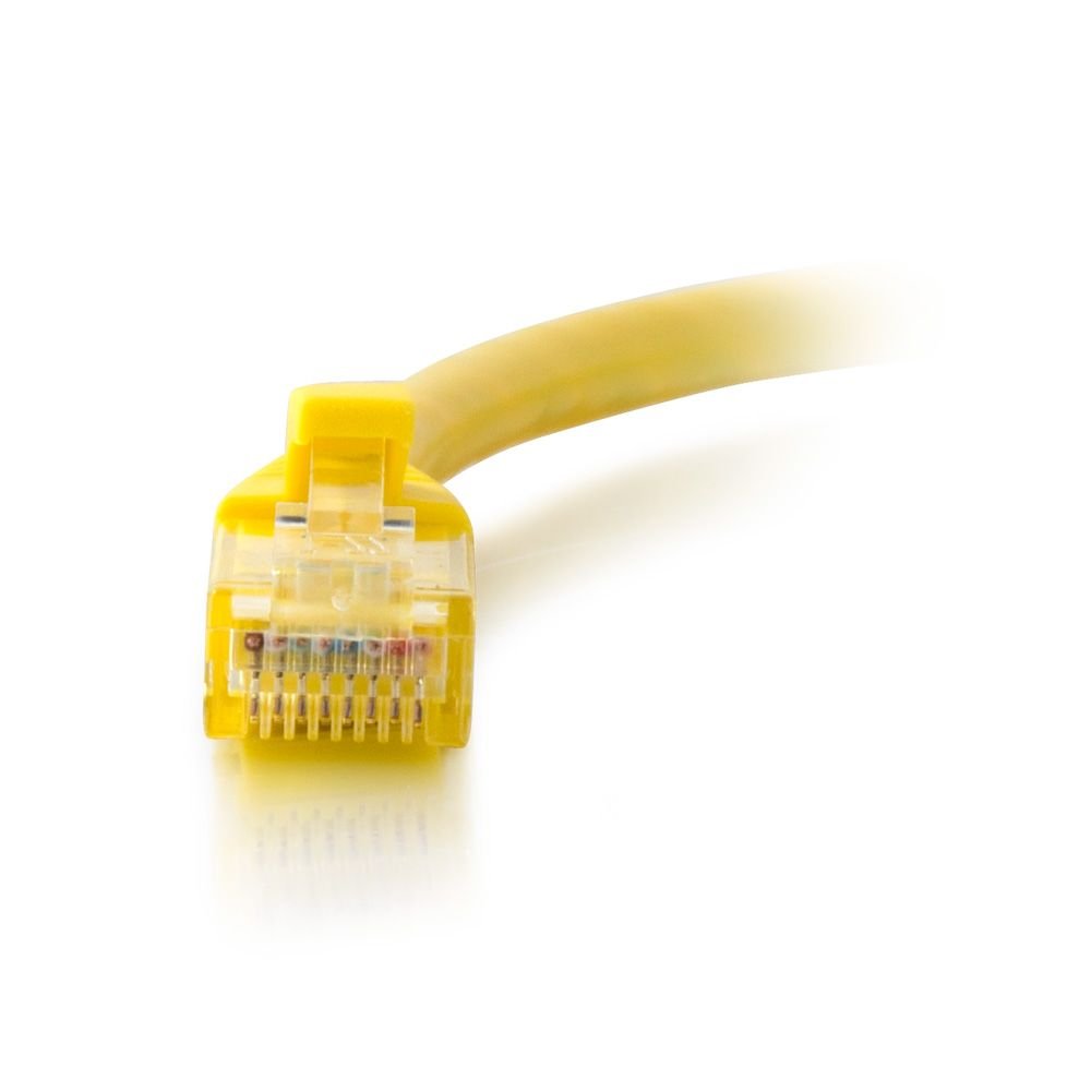 C2G 27871 Cat6 Snagless Unshielded (Utp) Crossover Patch Cable, Yellow (3 Feet, 0.91 Meters)
