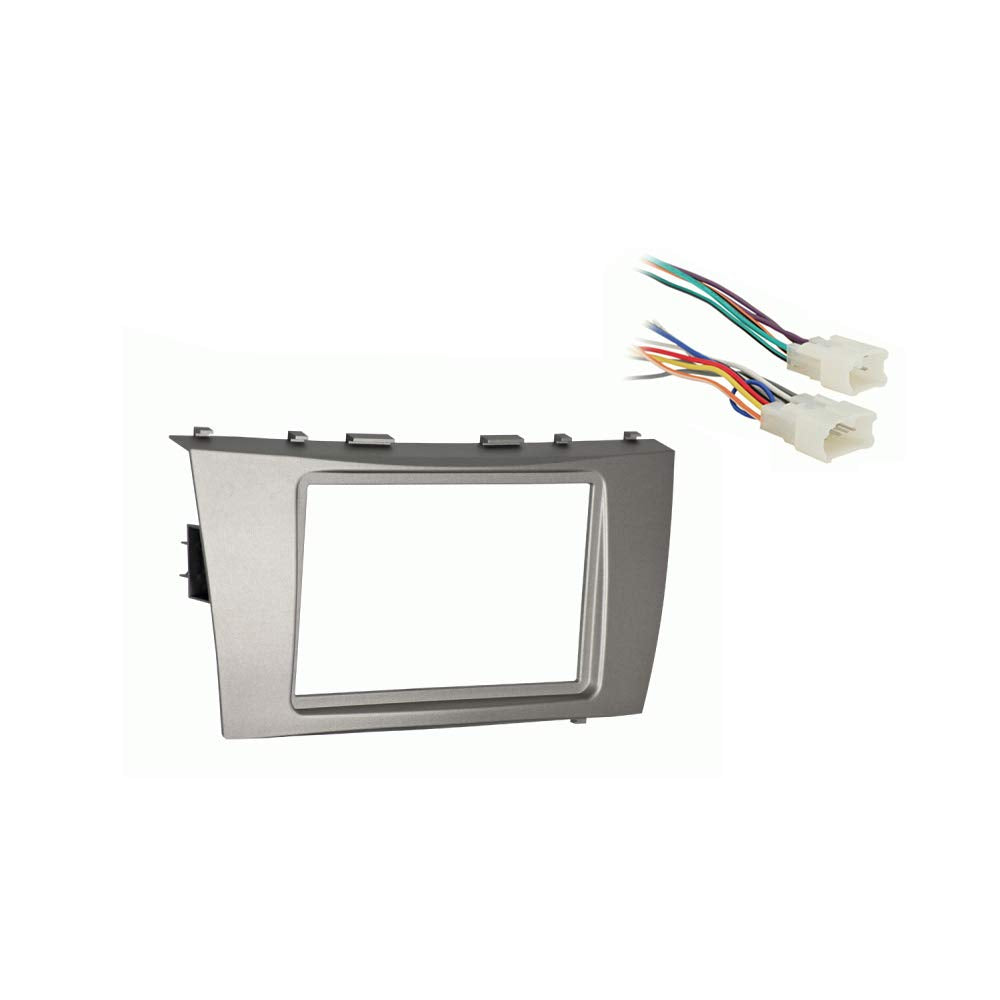 Harmony Audio Ha 701761 Compatible With Toyota Camry 2007 2011 Factory Stereo To Aftermarket Radio Harness And Metra 95 8218S Double Din Dash Kit