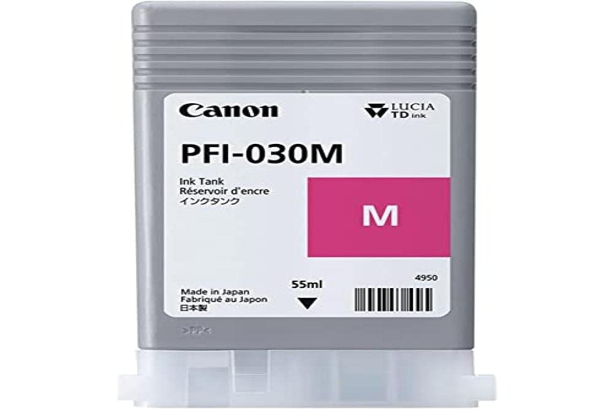 Canon Pfi 030M   55 Ml   Magenta   Originale   Raservoir Dencre   Pour Imageprograf Ta 20, Ta 20 Mfp L24Ei, Ta 30