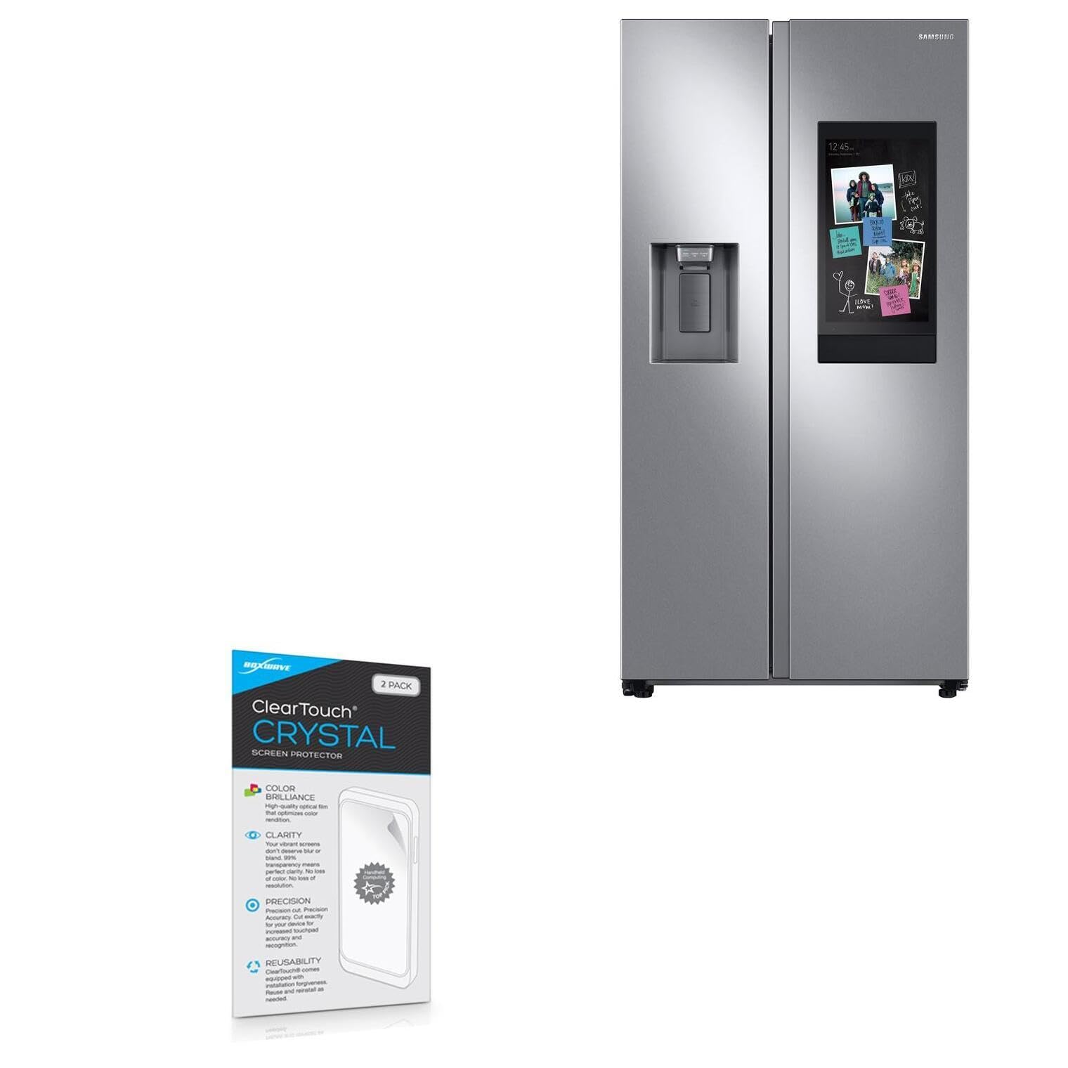 Boxwave Screen Protector Compatible With Samsung Family Hub Refrigerator With Generic (Non Akg) Speaker   Cleartouch Crystal (2 
