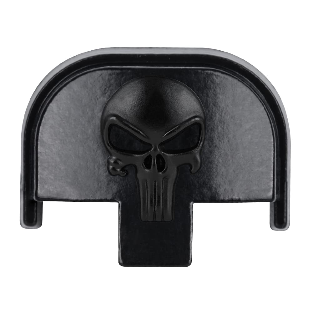 3D Aluminum Rear Cover Slide Back Plate For 9Mm .40 Smith And Wesson Sd9 Sd9Ve Sd40 Sd40Ve 9Mm/.40 Accessories, Skull