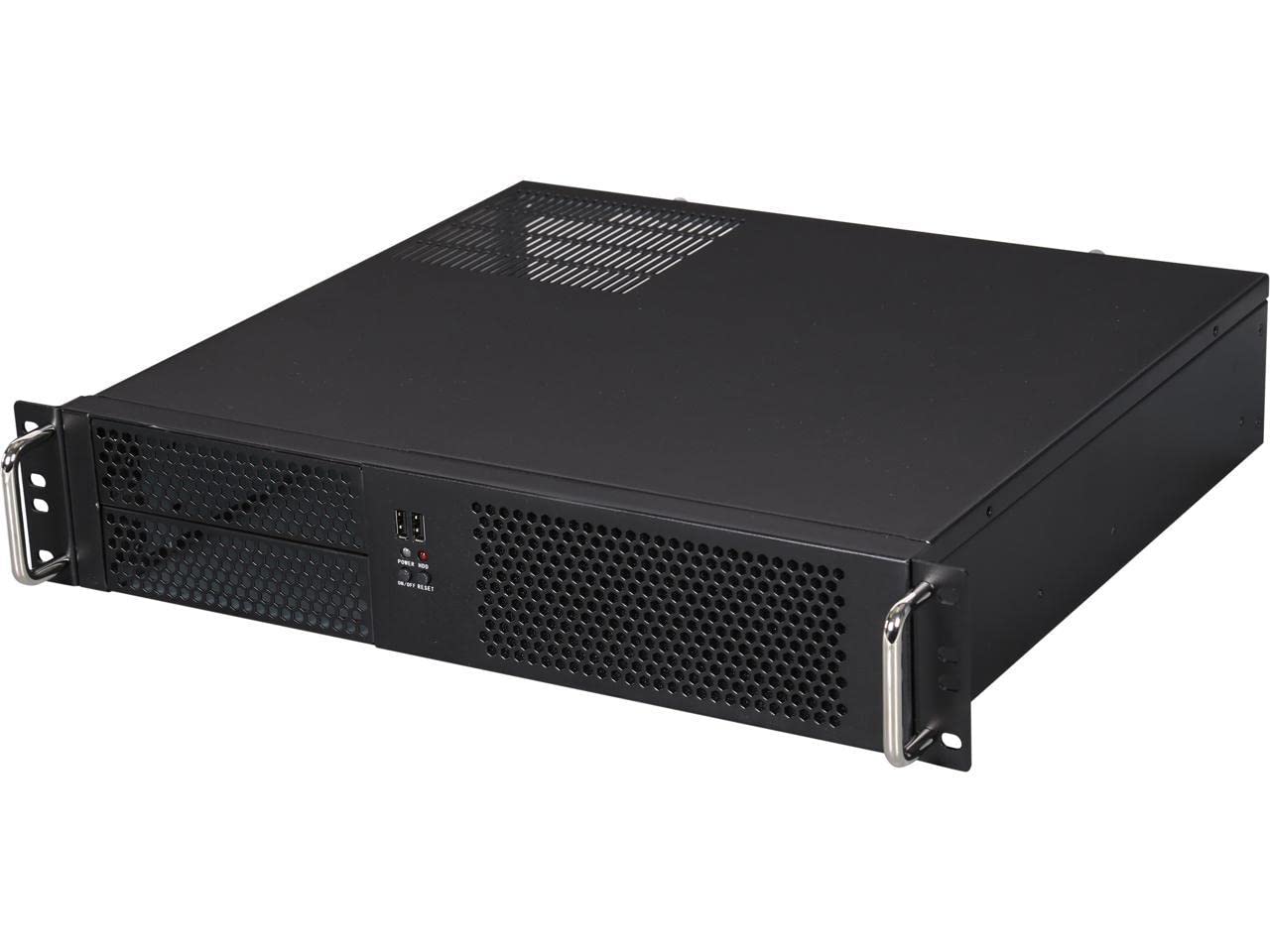 Istarusa Group 2U Compact Rackmount 2 X 5.25 (D 214 Matx) , Black