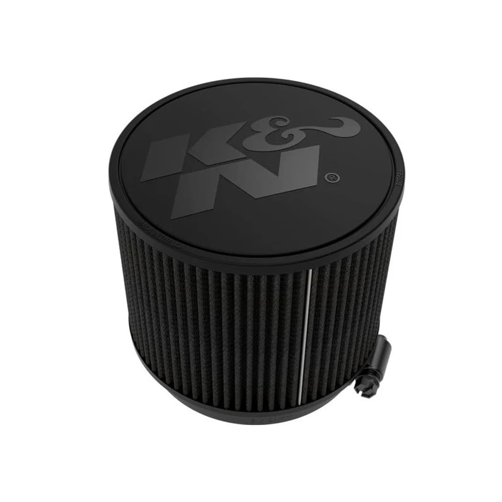 K&N Universal Clamp On Air Filter: High Performance, Premium, Washable, Replacement Filter: Flange Diameter: 6 In, Filter Height
