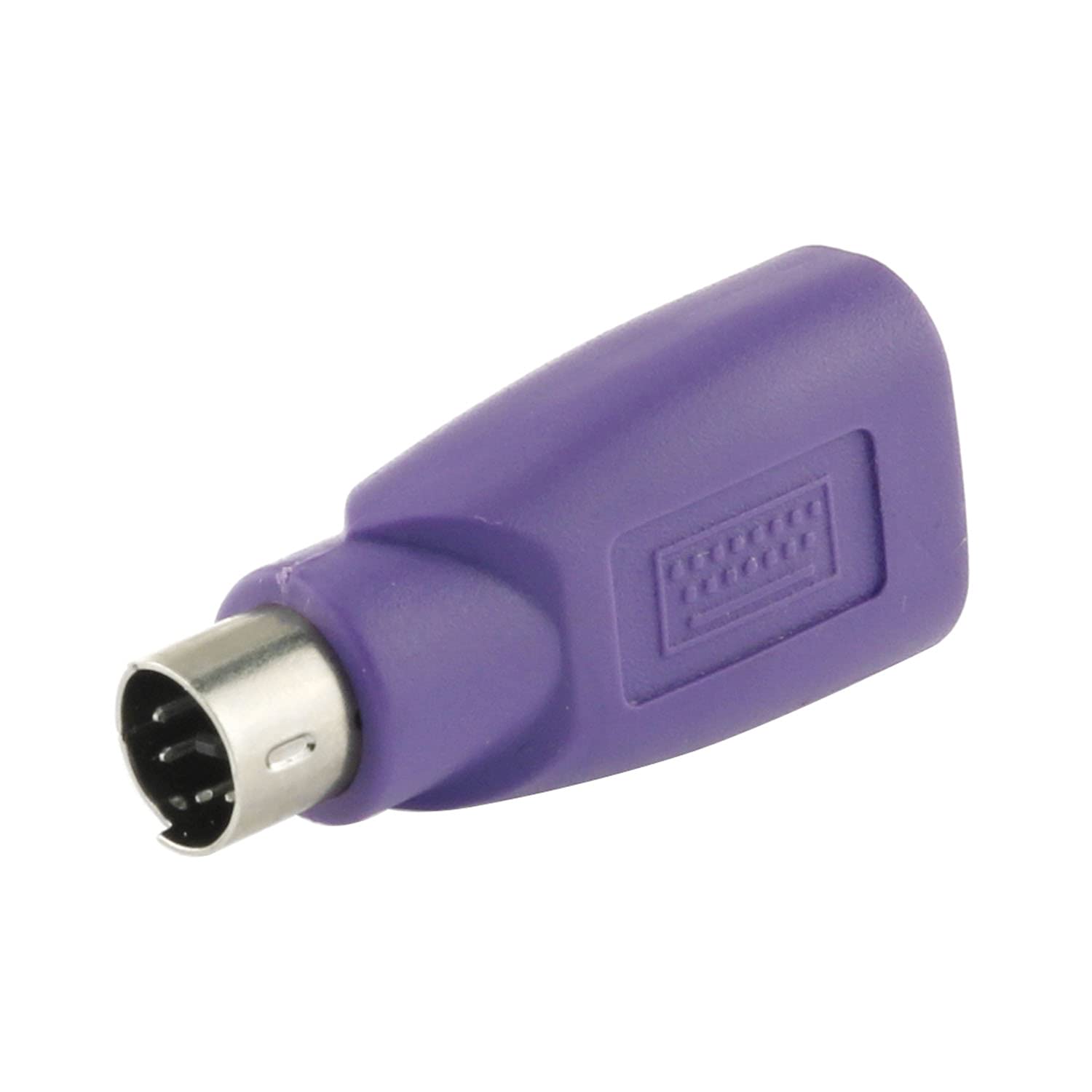 Dgzzi Usb To Ps2 Adapter 2Pcs Purple Usb Female To Ps/2 Male Converter Adapter For Mouse And Keyboard