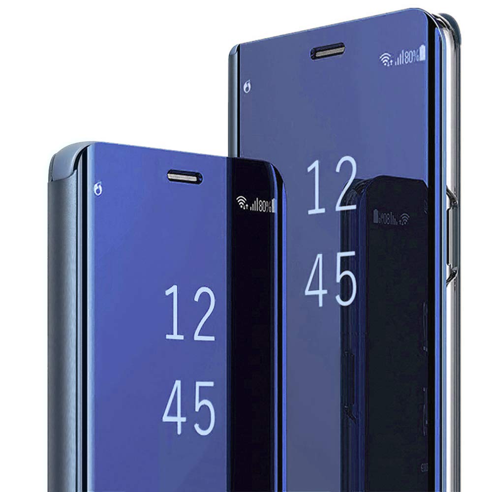 Compatible With Samsung Galaxy Note 20 Case Flip Leather Cover Clear S-View Mirror Shockproof Cover With Kickstand Anti-Scratch 