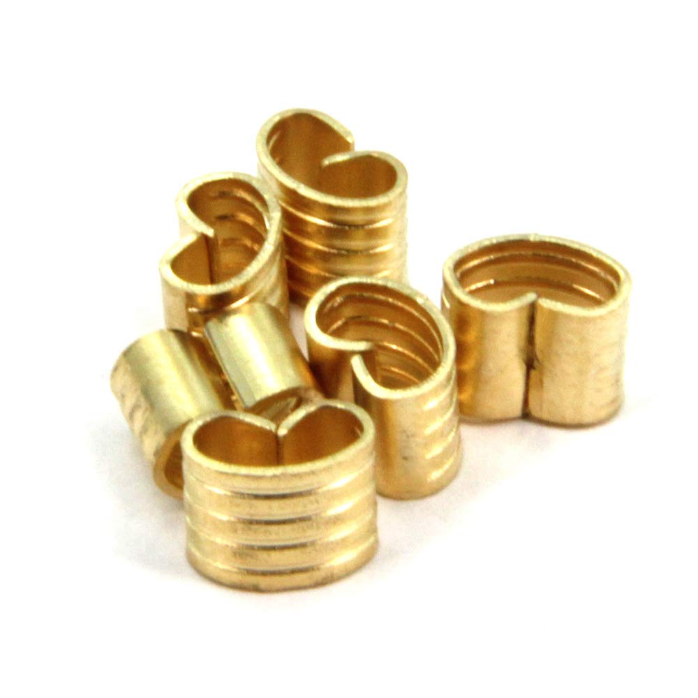 Befenybay 12Pcs Pre Pressed Copper Buckle For 2Gt Open Timing Rubber Belt Width 6Mm For Ender3 Ender5 Cr10 3D Printer (Copper Bu