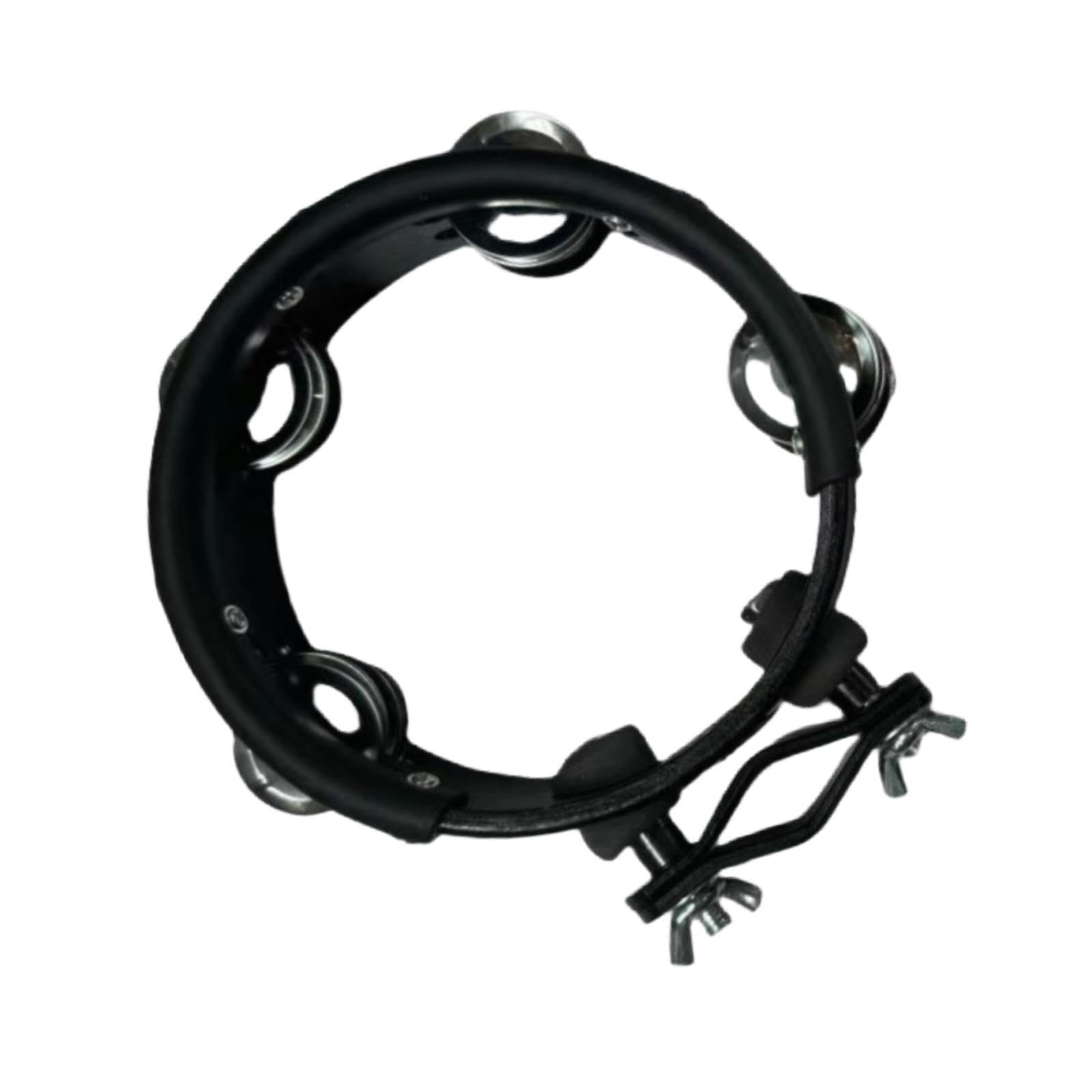 ZOOMELLA Percussion Jingle Tambourine Dance Compact Wedding Party Handheld Tambourine Black|Tambourines|Musical Instruments & Ge