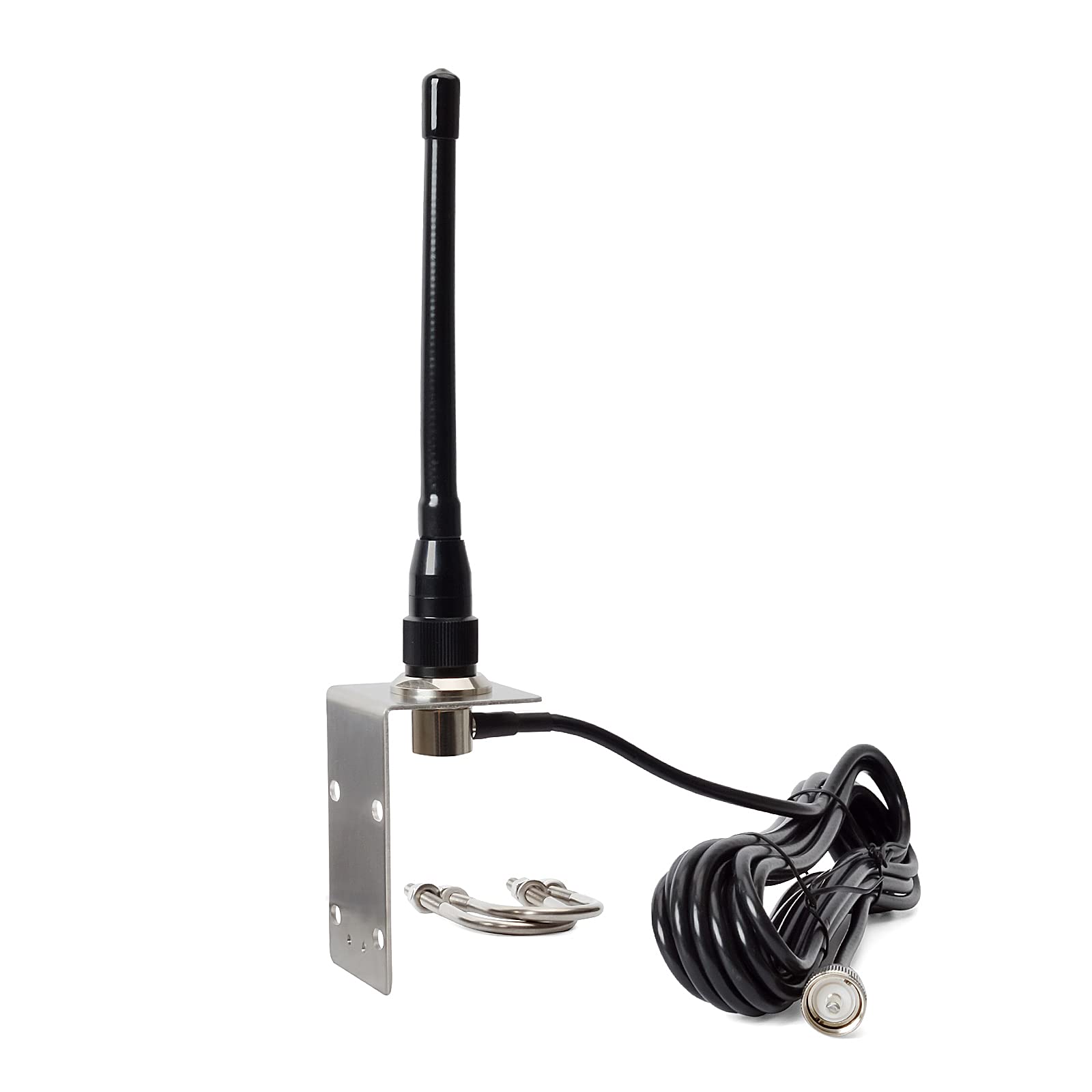 Twayrdio Vhf Marine Antenna 156 163 Mhz 50W 6.5In Stubby Antenna W/16.4Ft So239 To Pl259 Connector Rg58 Coaxial Cable And L Shap