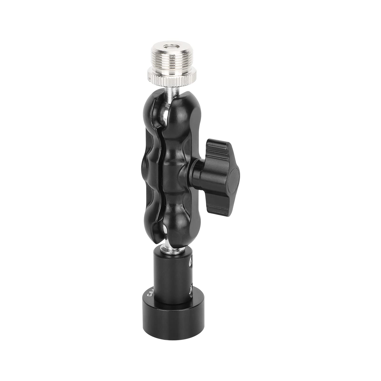 CAMVATE Mini Ball Head Mount Microphone Clamp with 5/8-27 Male and Female Adapter - 3303