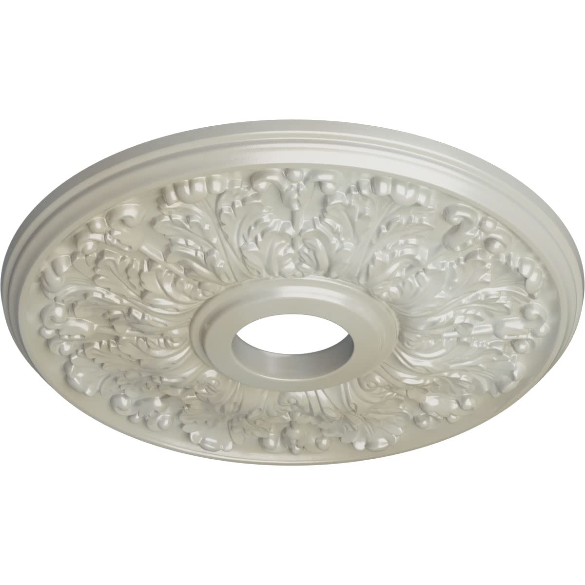 Ekena Millwork Cm16Apfbs Apollo Ceiling Medallion, 16 1/2''Od X 3 5/8''Id X 1 1/8''P, Hand Painted Flash Blue