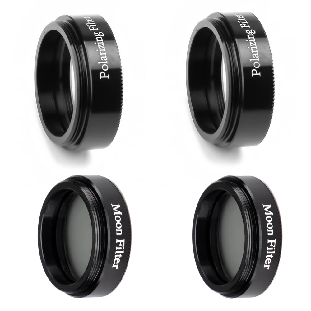 Starboosa 1.25'' Telescope Eyepiece Filter Set   Enhanced Stargazing Experience With Polarizing And Moon Filters   Aluminum Fram