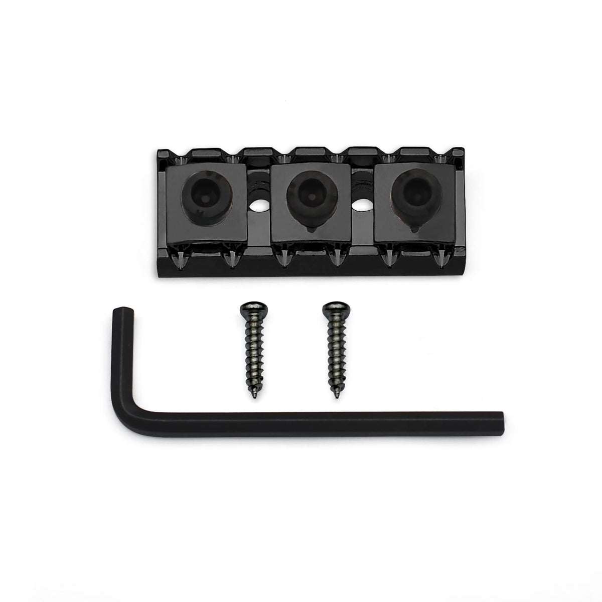 Saphue 42Mm Guitar Tremolo Bridge Locking Nut 1-11/16''For Floyd Rose Style Electric Guitar Tremolo Bridge Lock System (Black)