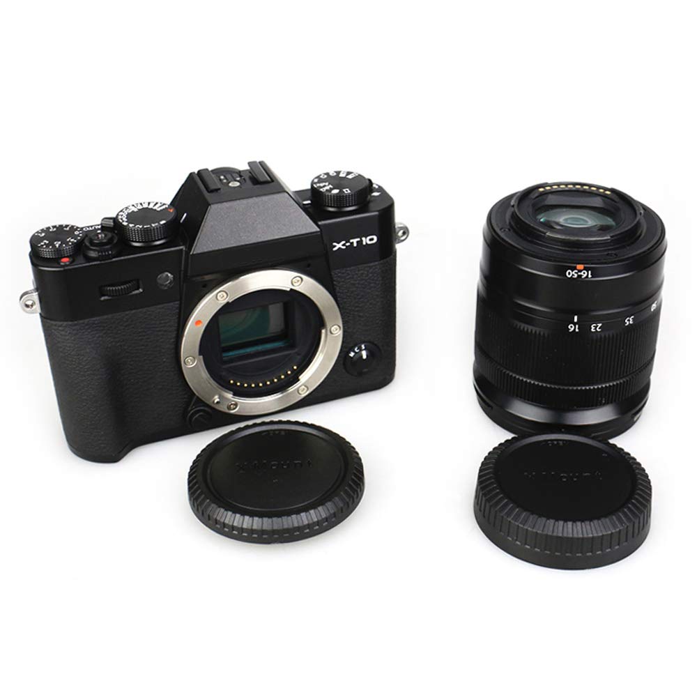 2 Pack X Mount Body Cap Cover & Rear Lens Cap For Fuji Fujifilm X T5 X T4 X T3 X T2 X S20 X S10 X T50 X T30 X T20 X T200 X H1 X