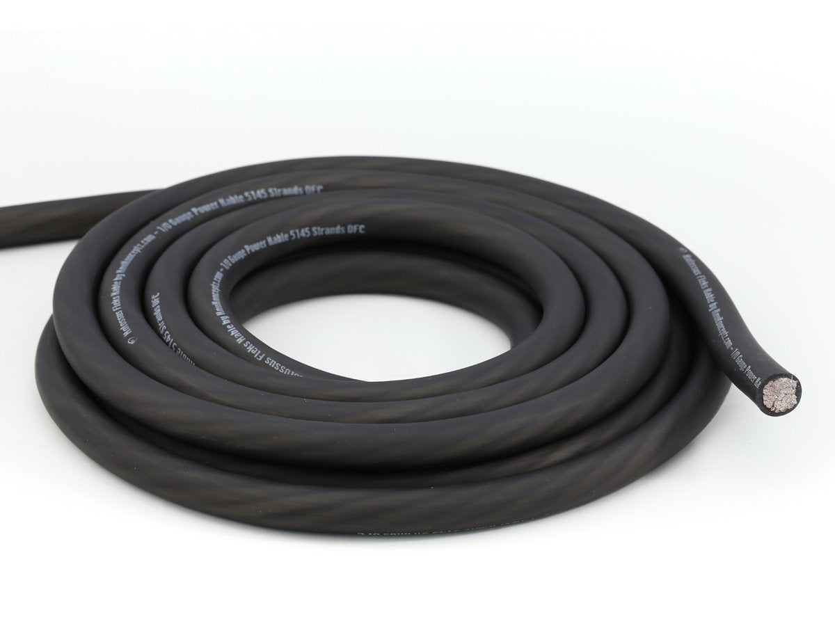 Knukonceptz Kolossus Flex Kable 8 Gauge Power Wire Black Ofc