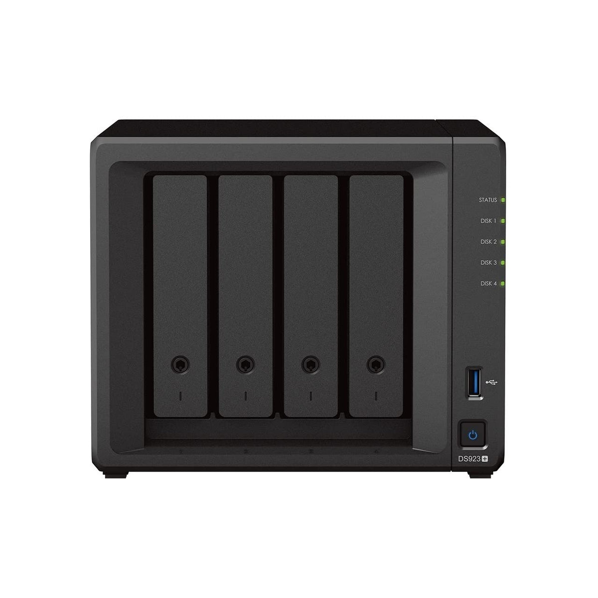 Synology Ds923+ 4-Bay Diskstation Nas (Amd Ryzen 4 Threads R1600 Dual-Core 4Gb Ram 2Xrj-45 1Gbe Lan-Port) 16Tb Bundle With 4X 4T