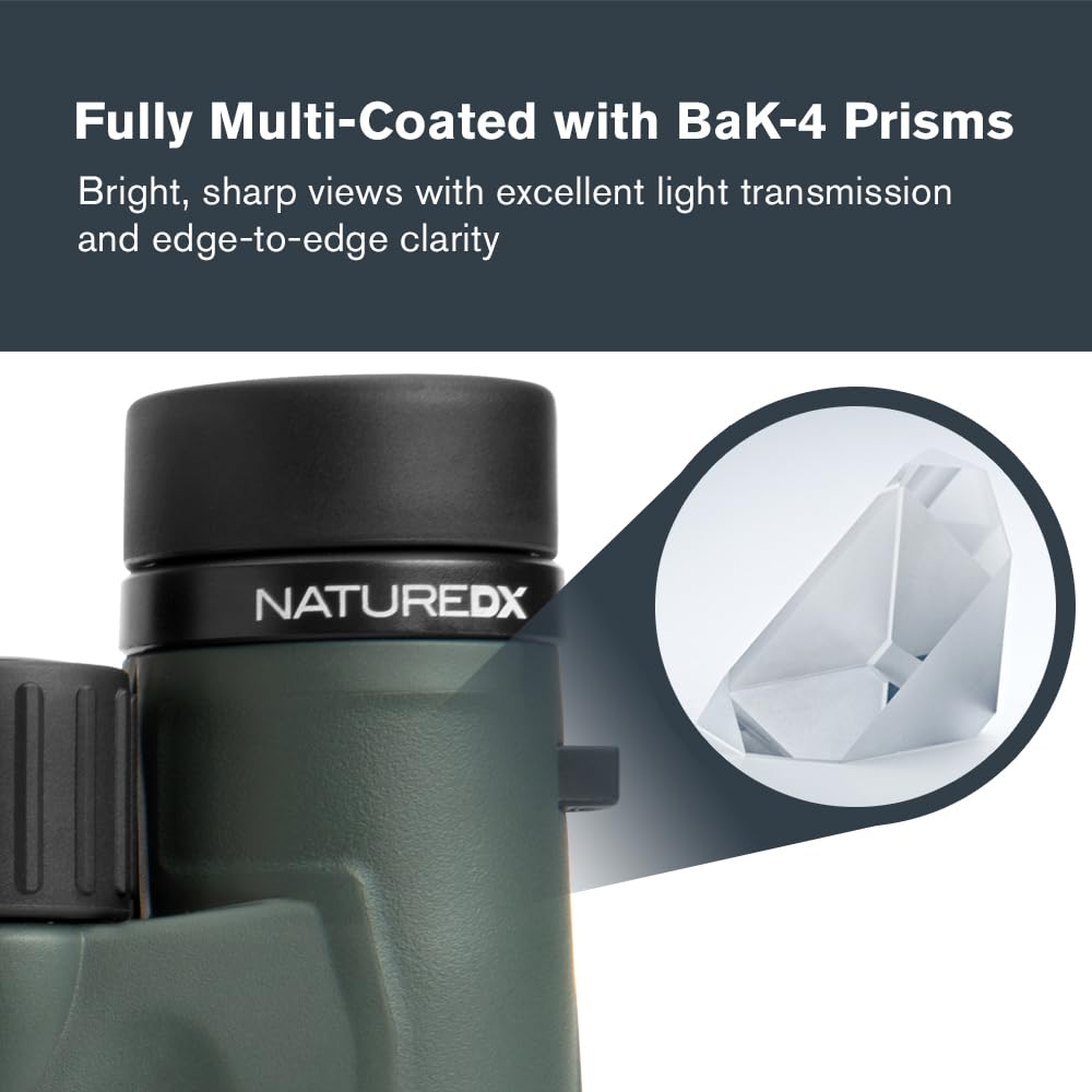 Celestron - Nature Dx 10X32 Binoculars - Ideal For Birding And Outdoors - 32Mm Objective Lenses - Wide 7.4 Field Of View - Bak-4