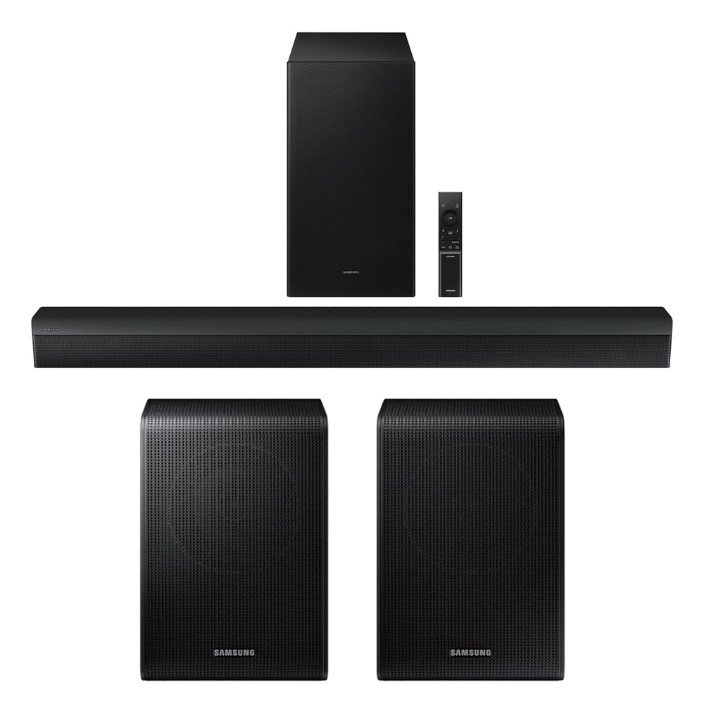 Samsung Hw-B550D B-Series 3.1 Ch. Dts Virtual:X Soundbar With Bass Boost (2024) Bundle With Swa-9200S Wireless Surround Speakers