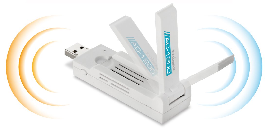 Edimax Wi Fi 5 802.11Ac Ac1200, Dual Band 2.4/5Ghz Adapter For Pc, Wireless Ac Usb 3.0 Adapter Dongle W/ Foldaway Antenna, Up To