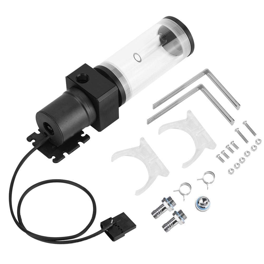 19W 12V Cpu Water Cooling Pumpe Reservoir Diy Combo, 800L/H Water Pump, G 1/4'' Thread Port, Pc Cpu Water Cooling System Heat Ex