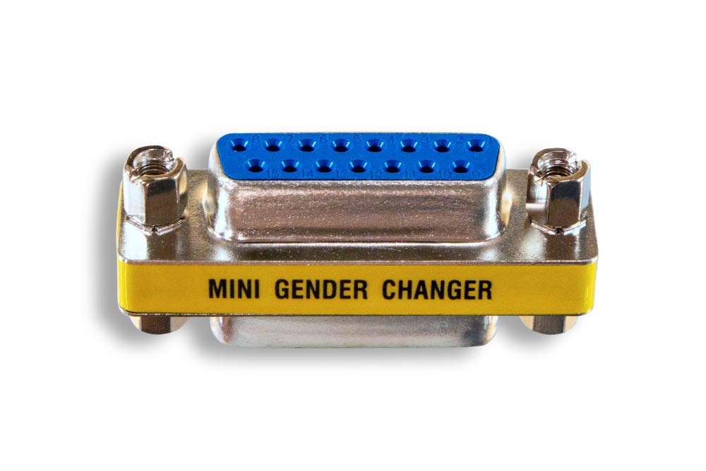 Cablelera Zaga1677Ff Db15 Female To Db15 Female Mini Gender Changer