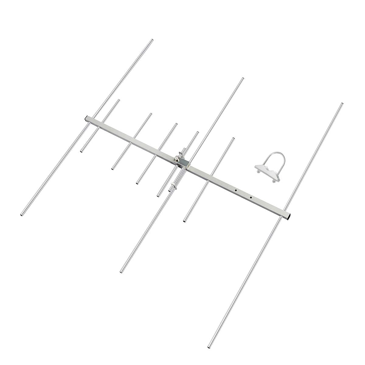Hys Dual Band 9.5/11.5Dbi 100W Yagi Antenna 8 Element Beam 2 Meter/70 Cm Vhf/Uhf Outdoor Yagi Antenna With U Bolt For 144/430Mhz
