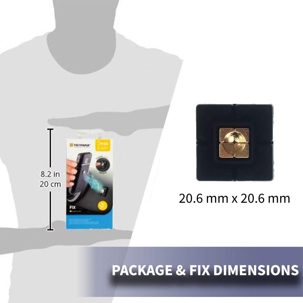 Tetrax Car Mount For Iphone X, Dashboard Adhesive Mount, Black