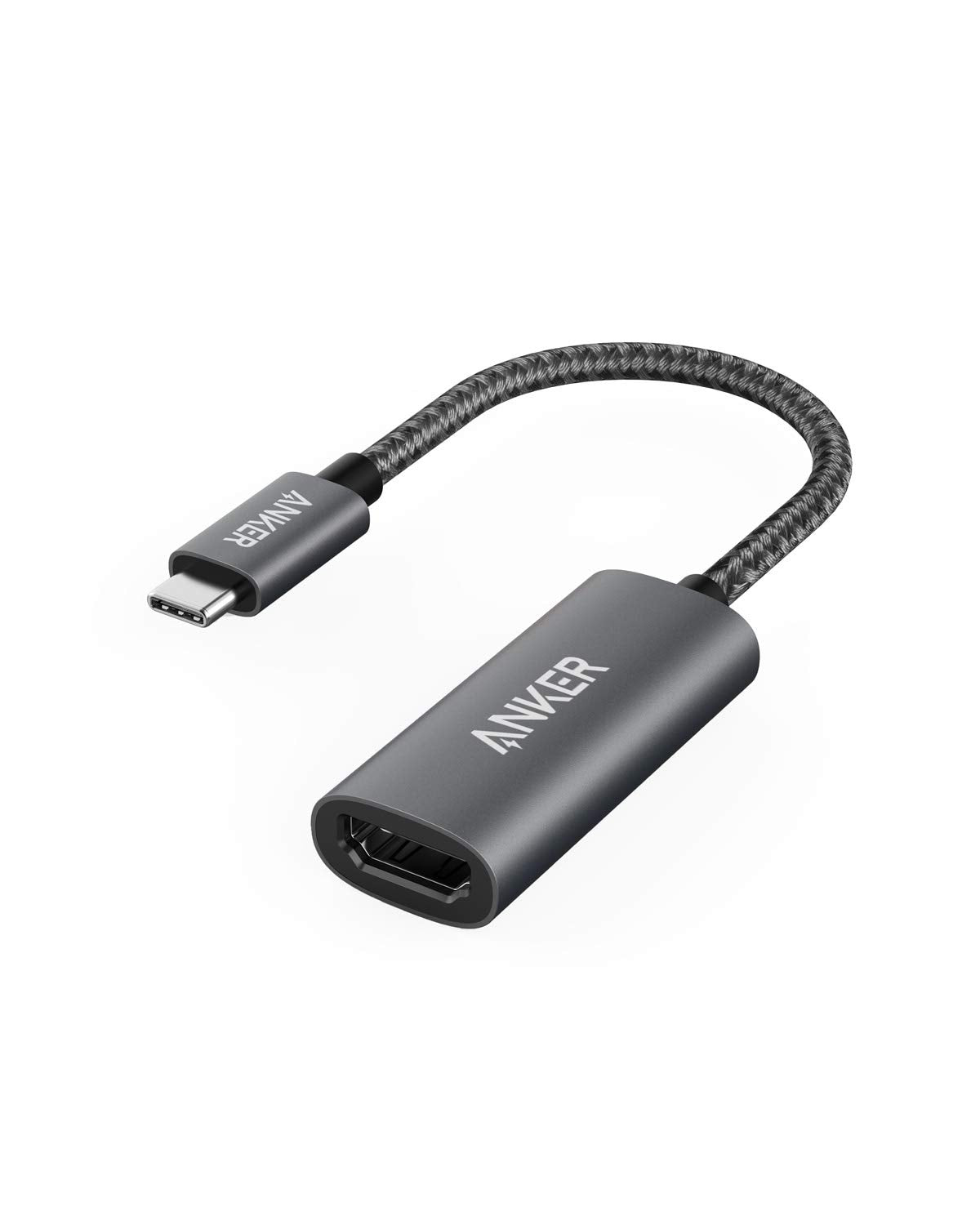 Anker Usb C To Hdmi Adapter (4K@60Hz), 310 Usb C Adapter (4K Hdmi), Aluminum, Portable, For Macbook Pro, Air, Ipad Pro, Pixelboo