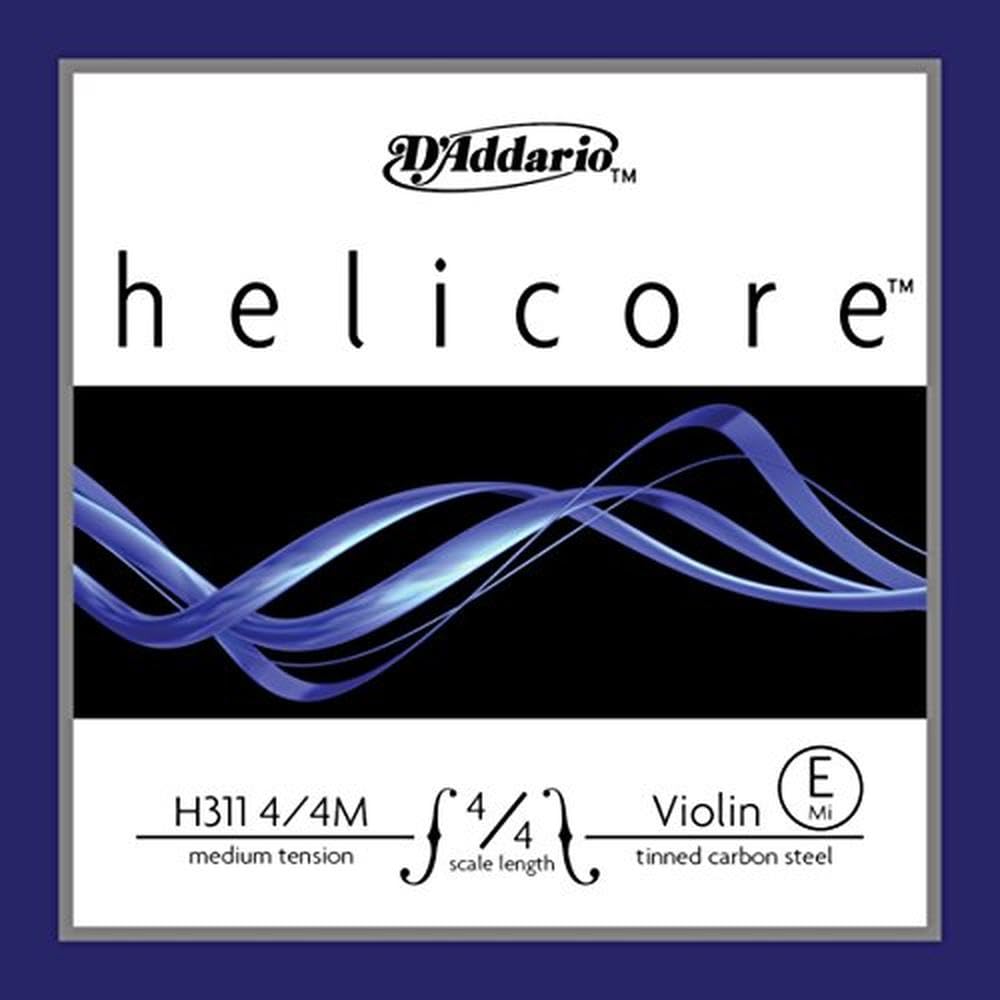 D'Addario Orchestral   Helicore 4/4 Size Violin String   Plain Steel E String   H311 4/4M   E String Only   Medium Tension