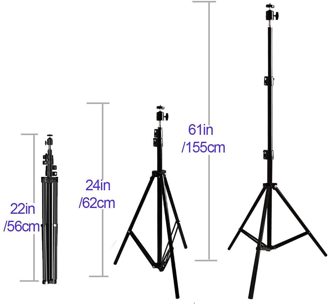 Tripod Stand, Mini Projector Stand,Lightweight Portable Projector Photography Stand Camera Tripod Adjustable Height 20'' To 61''
