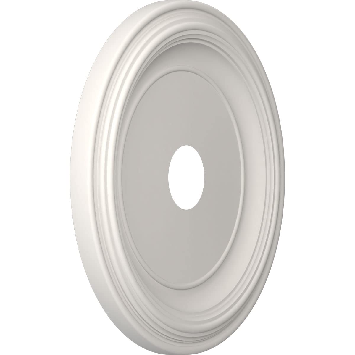 Ekena Millwork 19''Od X 3 1/2''Id X 1 1/2''P Traditional Thermoformed Pvc Ceiling Medallion (Fits Canopies Up To 11 1/2''), Ultr