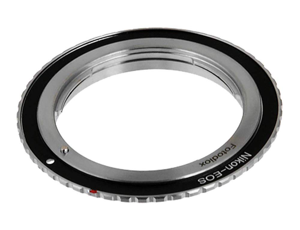 Fotodiox Lens Mount Adapter Compatible with Nikon Nikkor F Mount D/SLR Lens to Canon EOS (EF, EFS) Mount D/SLR Camera Body  wi