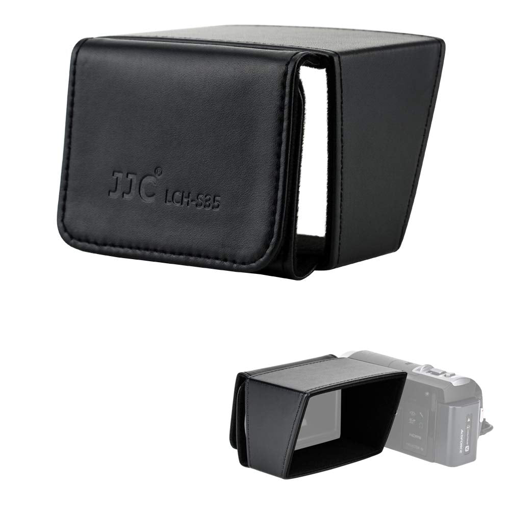 JJC Camcorder 3 LCD Screen Hood for Sony FDR-AX53 AX33 AX43 HDR-CX405 CX455 CX440 CX675 Canon XA15 XA11 XA40 XA50 VIXIA HF G21 G
