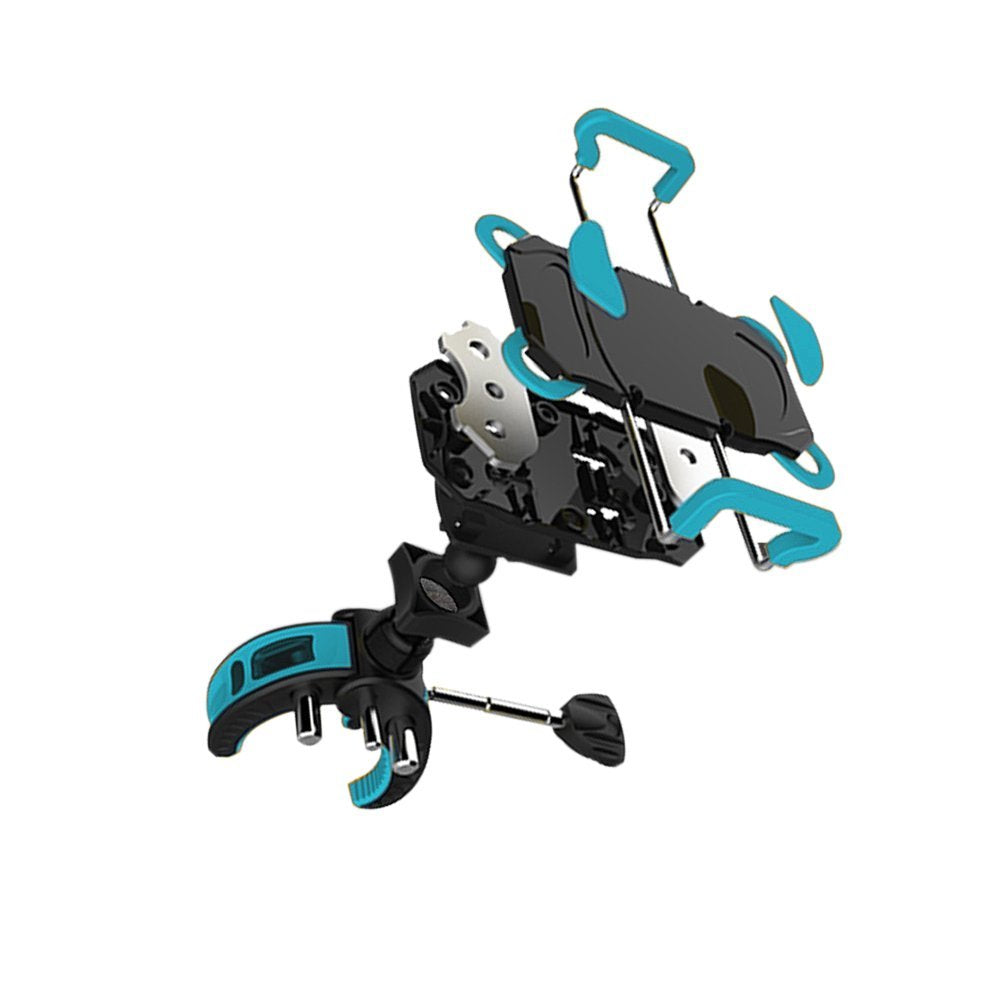 Ihens5 Bike Mount, Bike Phone Mount Motorcycle Baby Carriage Bicycle Cell Phone Holder Cradle With Rubber Strap 360 Degree Rotat
