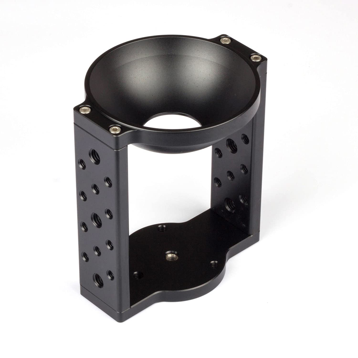 Xinying 100Mm Tripod Head Bowl Riser,Aluminium Half Ball Flat To Bowl Adapter Converter Riser For Manfrotto Video Camera Tripod