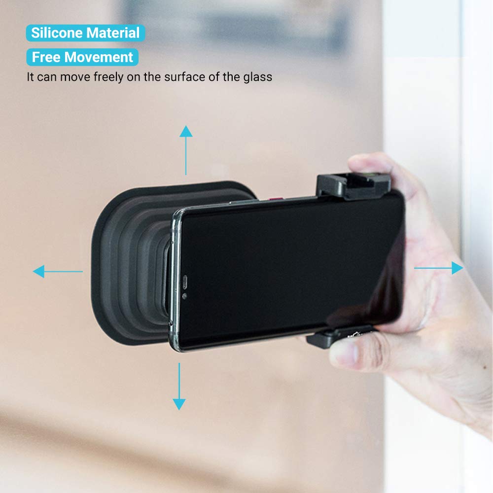 Universal Anti Reflection Camera Lens Hood For Iphone 15 14 13 12 Series Samsung Android,Adjustable Clamp Phone Tripod Mount Wit
