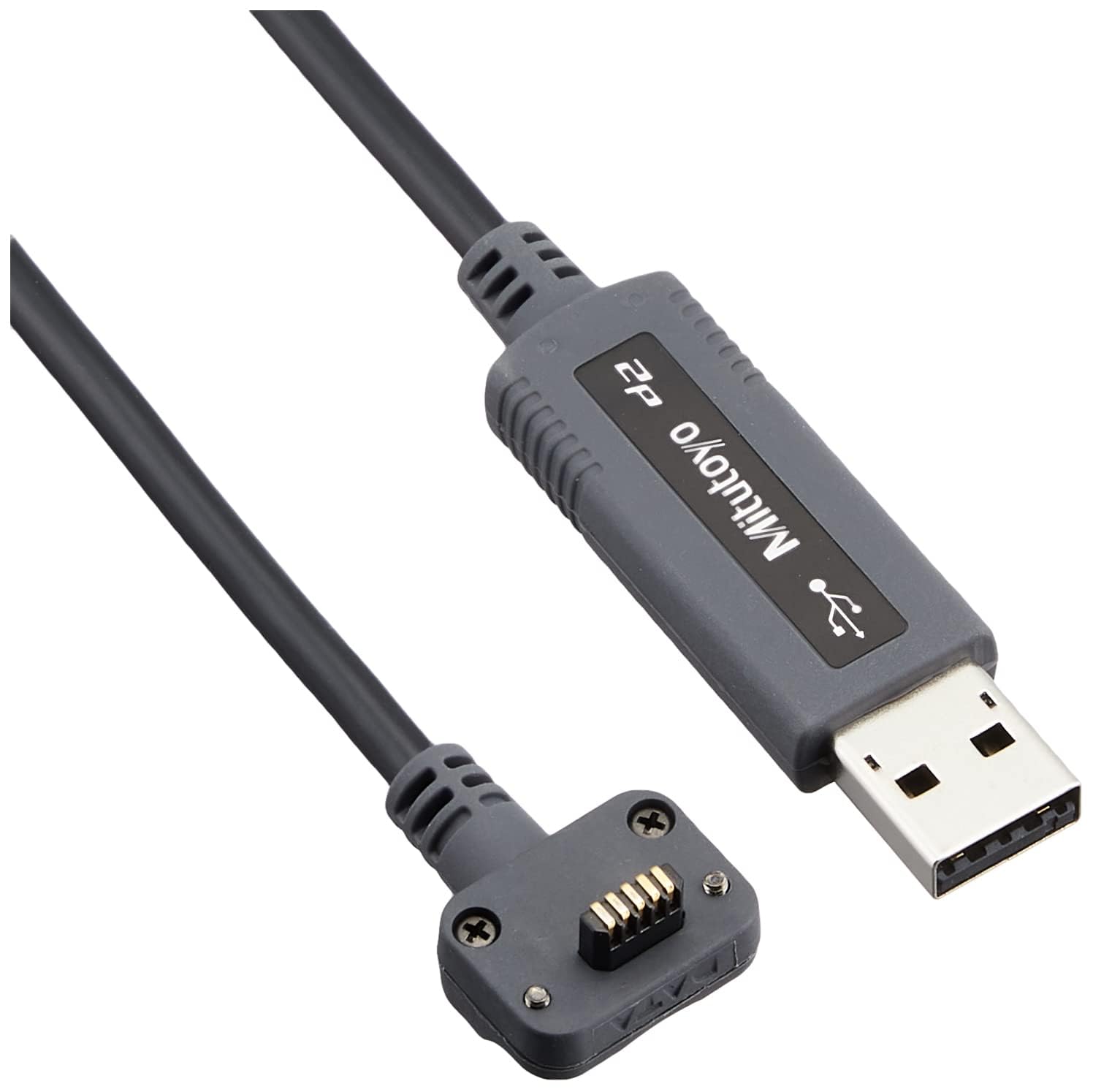 Mitutoyo 06AFM380B USB Direct Cable USB-ITN-B, Waterproof with Switch, Plug & Play Connection for Digimatic Tools, Transfers Mea
