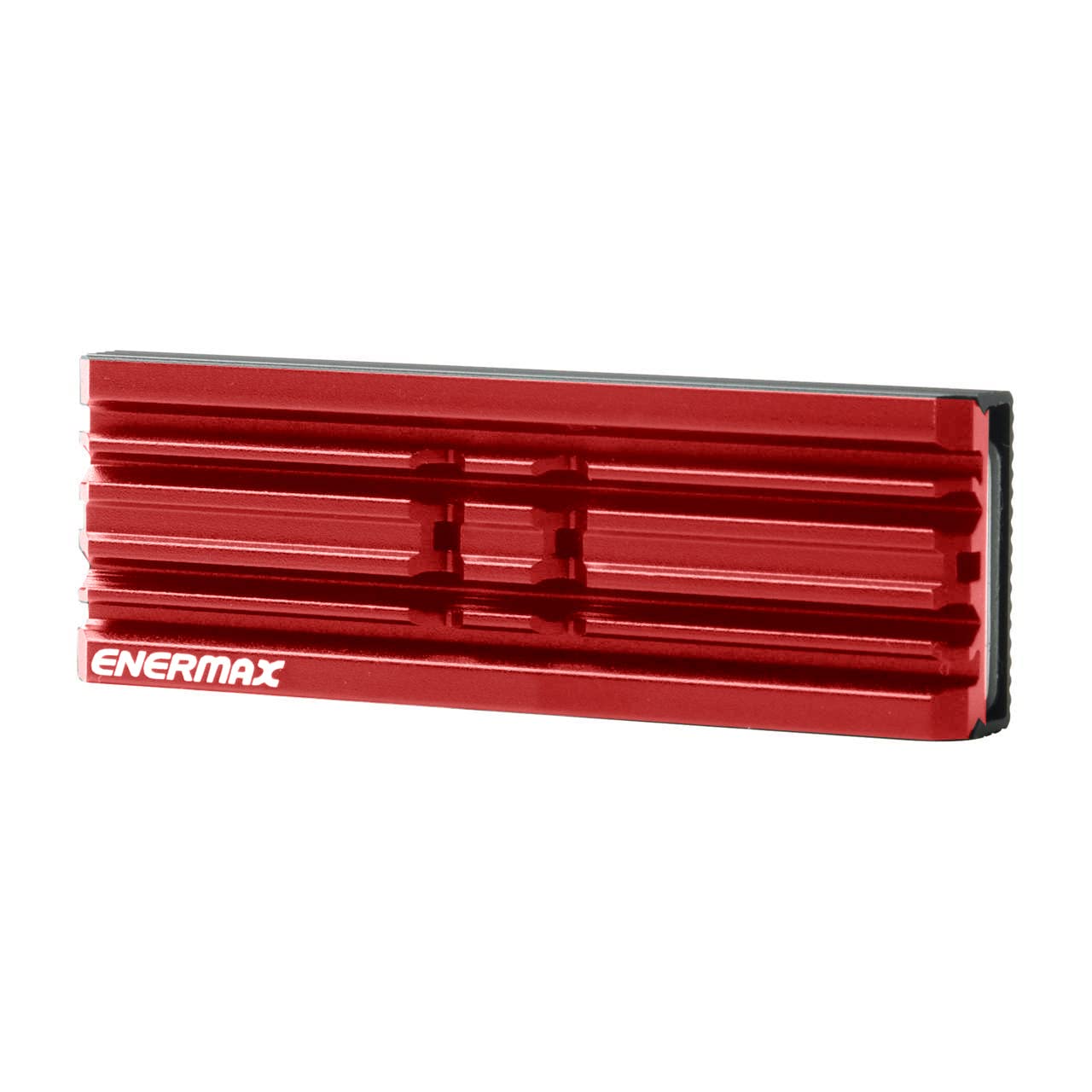 Enermax M.2 2280 Nvme Ssd Heatsink, Double Sided Heat Sink, With Thermal Silicone Pad For Pc / Ps5 Cooling, Red