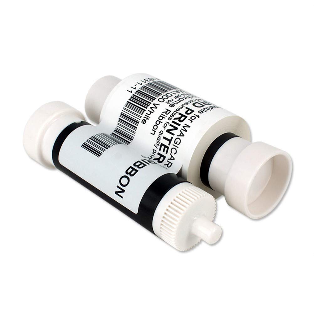 Partshe Ma1000K White Monochrome Ribbon For Magicard Enduro+ Enduro3E Card Printer 1000 Prints White Resin Ribbon 316 8334 Dye F