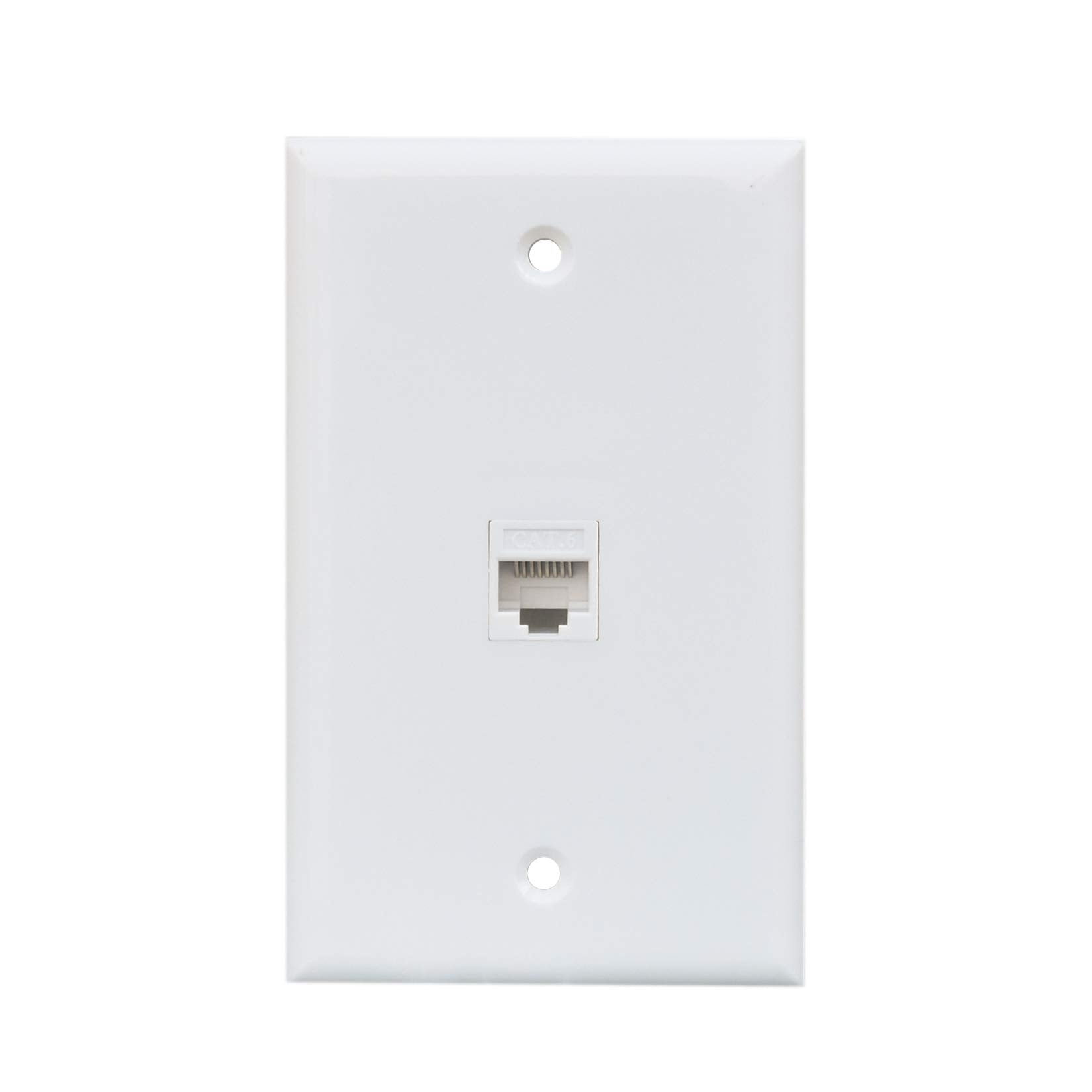 Bupldet 1 Port Cat6 Ethernet Punch Down Wall Plate With Tool   Cat 6 Rj45 Network Cable Punchdown Jack Cover Plate/Faceplate   W