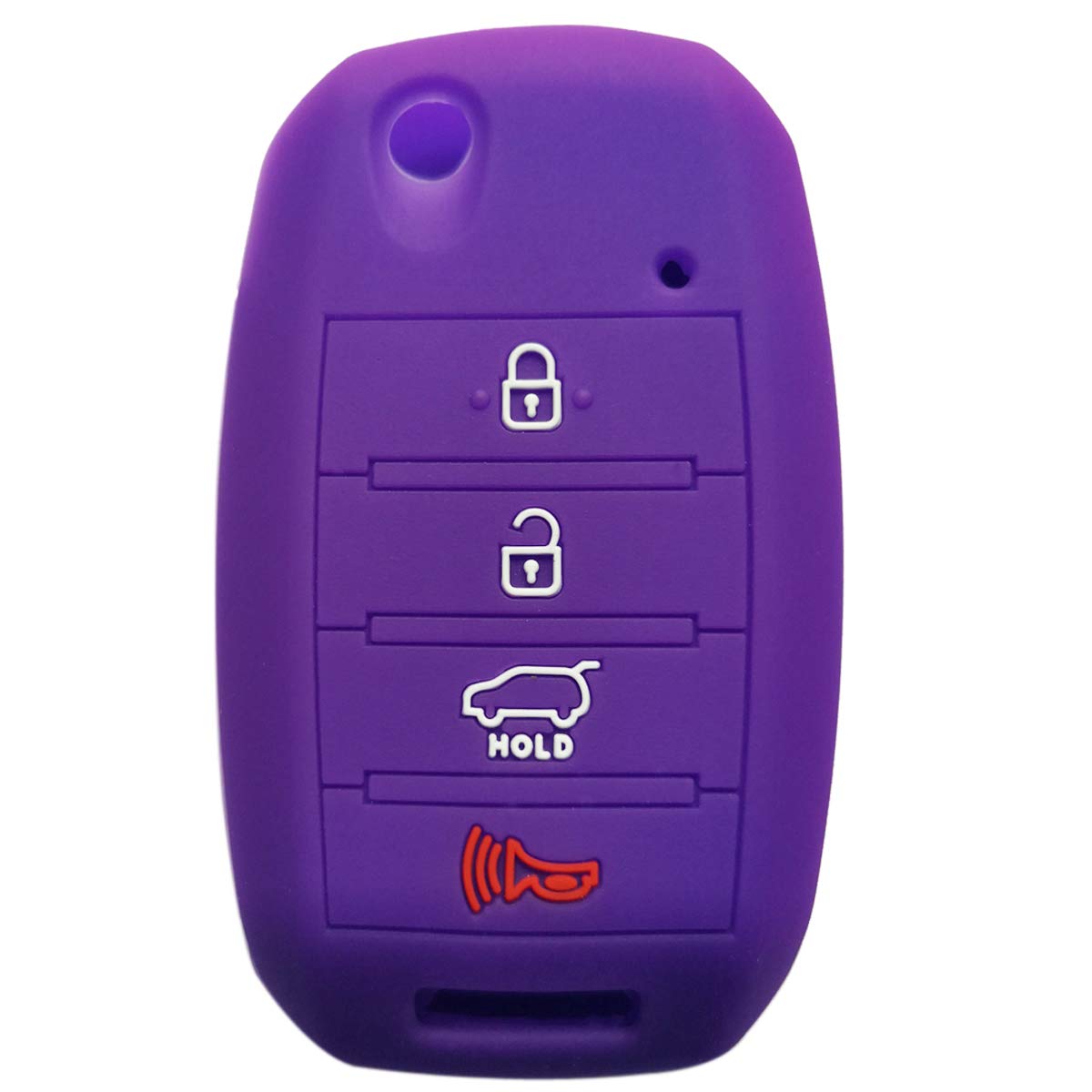 Coolbestda Silicone Flip Key Fob Cover Keyless Remote Case Holder Protector Bag For 2016 2017 2018 2019 Kia Optima Soul Sorento