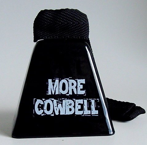 More Cowbell: 3 1/2 '' High Bell With Printed More Cowbell Snl Skit