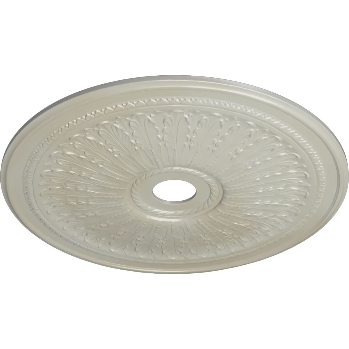 Ekena Millwork Cm29Oafbs Oakleaf Ceiling Medallion, 29 1/8''Od X 3 5/8''Id X 1''P, Hand Painted Flash Blue