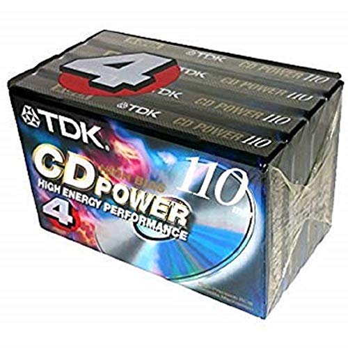 Tdk Cding-Ii 110 4 Pack Cassette Tapes High Bias