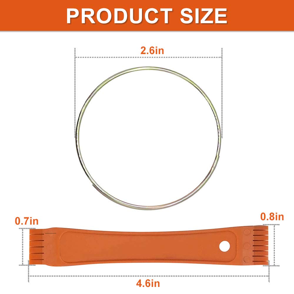 Cenipar Fcr6 Ring Fin Comb Set Cleaning Brush Coil Condenser Brush Compatible With Air Conditioner