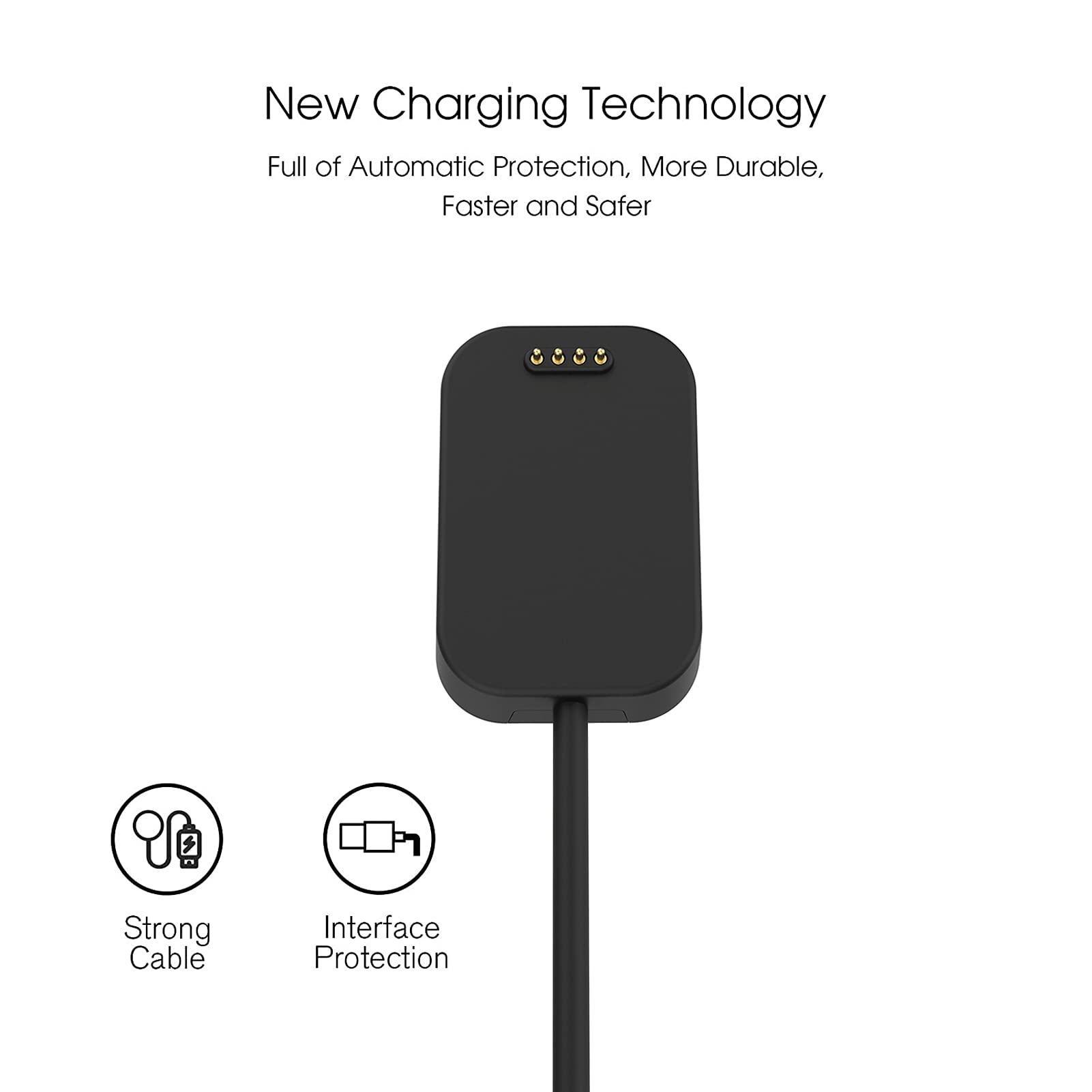 2 Pack Charger Compatible With Gizmo Watch, Geordgy Replacement Usb Charging Cable Stand Station 3.3Ft Durable Magnetic Charger