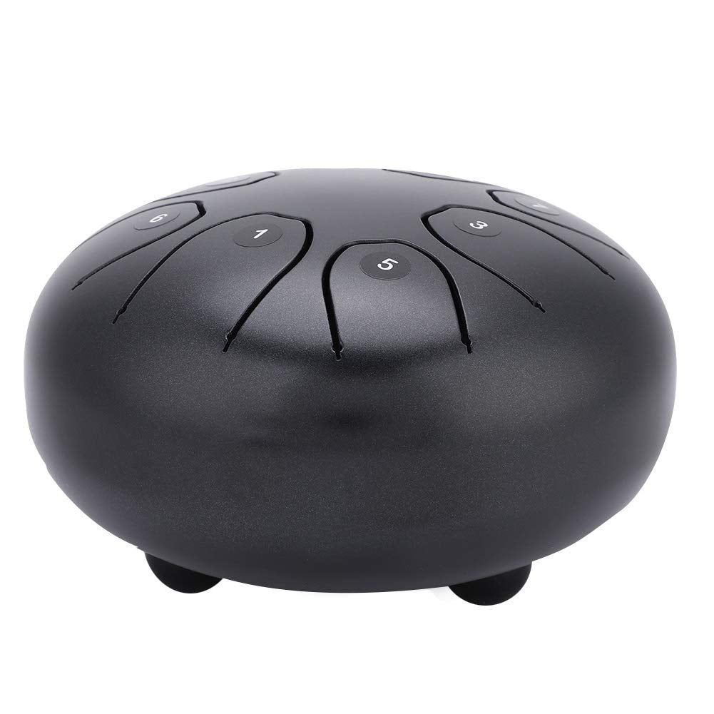 Generic Tongue Drum, Music Gift, Handpan Drum, 5.5 Inch 8Tone for Meditation for Relaxing(Coffee)