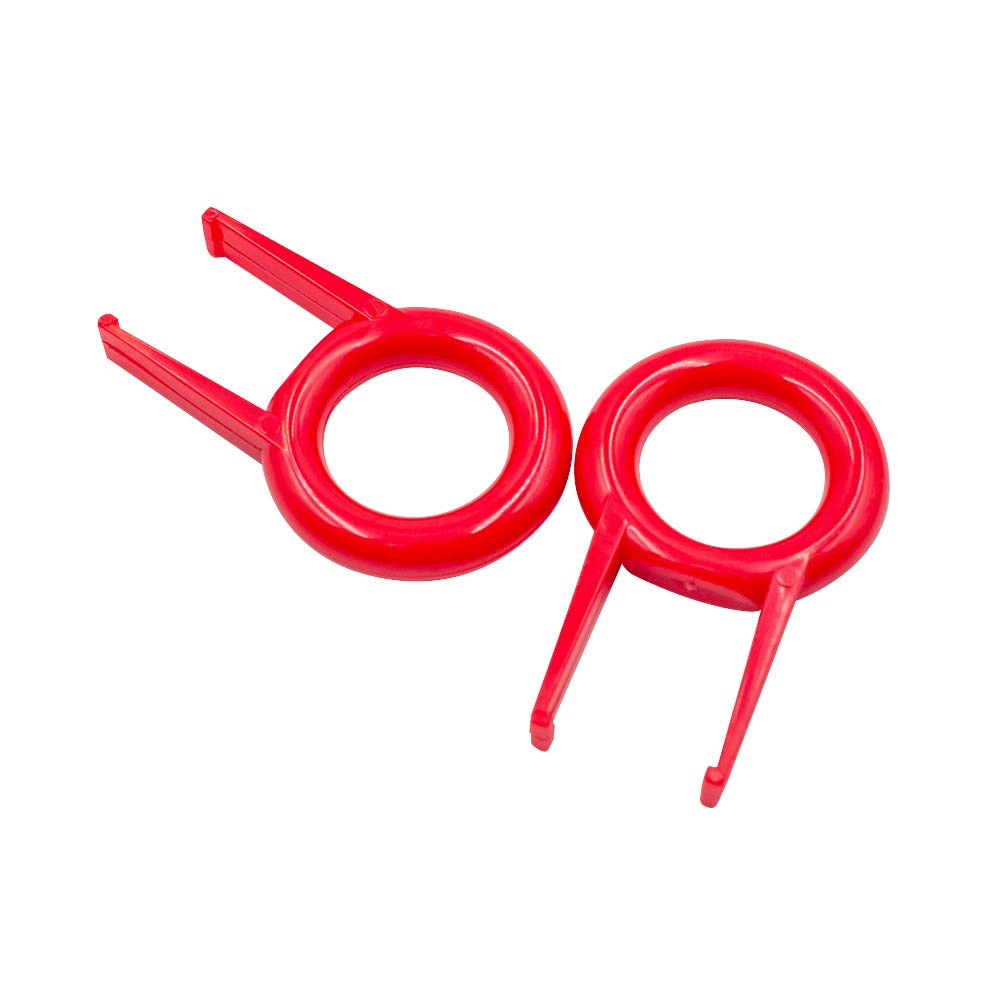 Granvela Pack 2 Keycap And Key Remover Red Plastic Keycap And Key Puller For Mechanical Keyboard