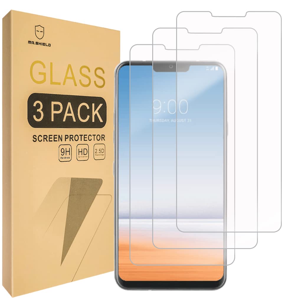 Mr.Shield [3 Pack] Designed For Lg G7 Thinq [Tempered Glass] Screen Protector With Lifetime Replacement