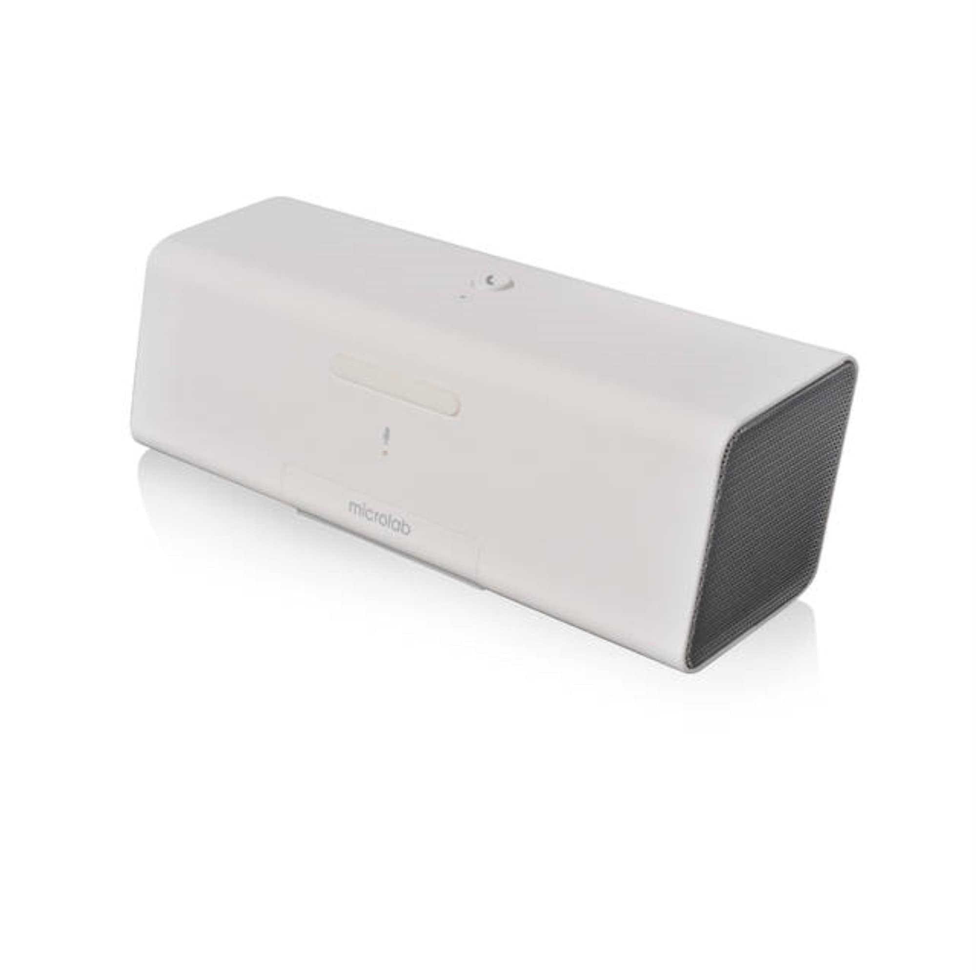 Microlab MD212 Bluetooth Wireless Portable Stereo Speaker for Tablet, Smartphone and Notebook (White)