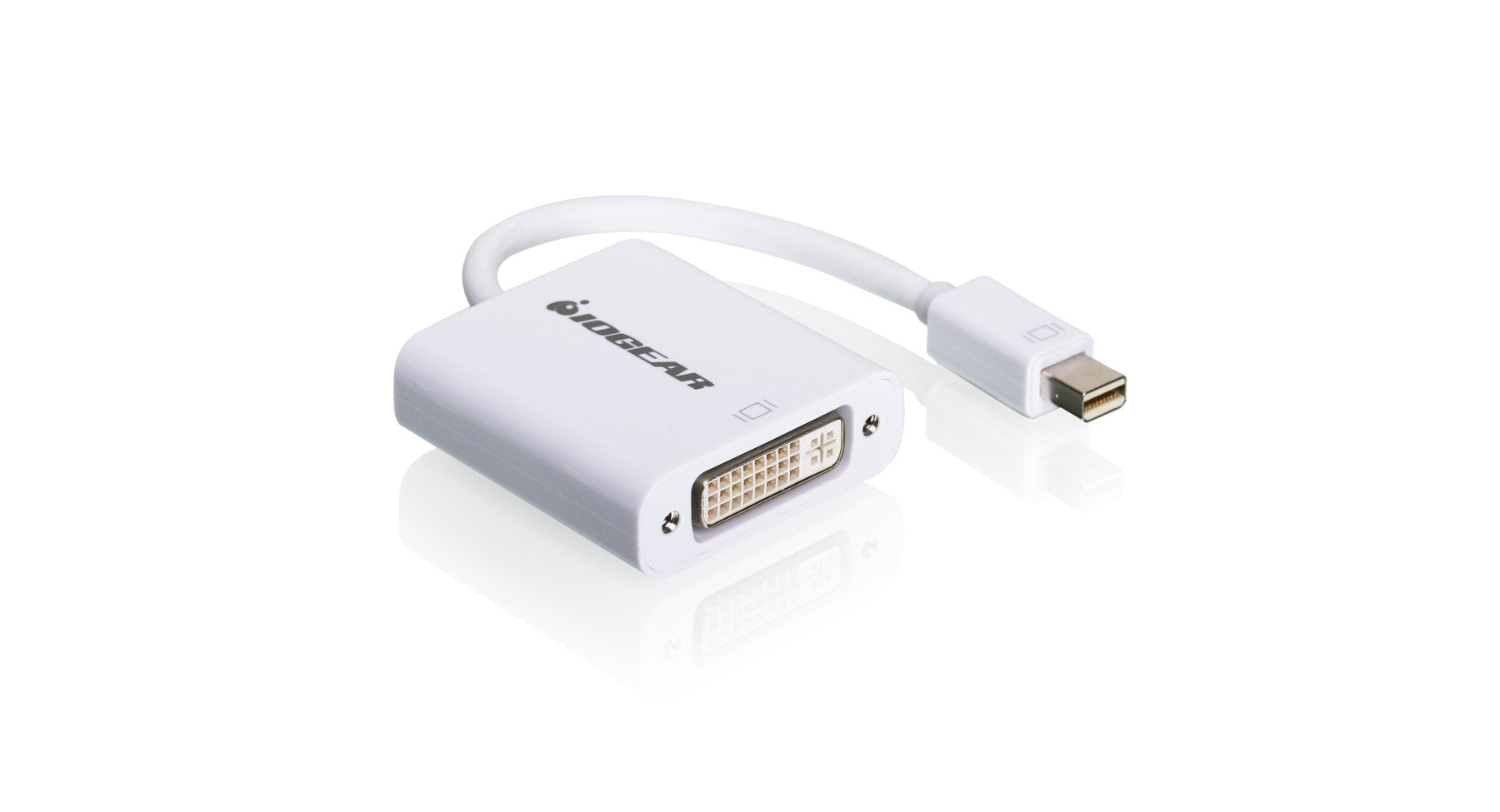Iogear Mini Displayport (M) To Dvi (F) Adapter   Full Hd 1080P   Thunderbolt Compatible   Dvi 1.0 Up To 1.65Gbps   Macbook Air/P